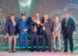 The Advantis team receiving the Overall Award from Hayleys Group Chairman and Chief Executive Mohan Pandithage (third from right)