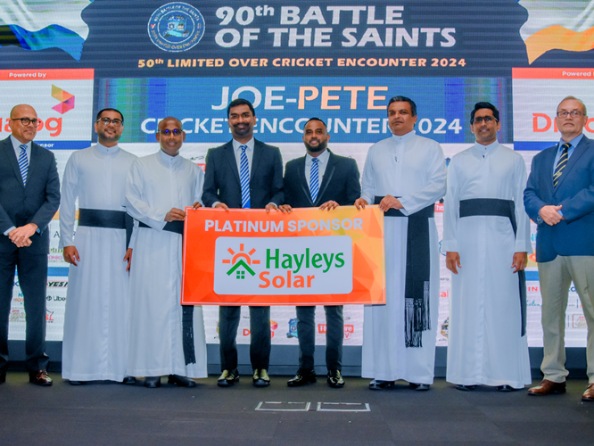 Hayleys Solar hands over sponsorship to Joe-Pete Cricket Encounter 2024